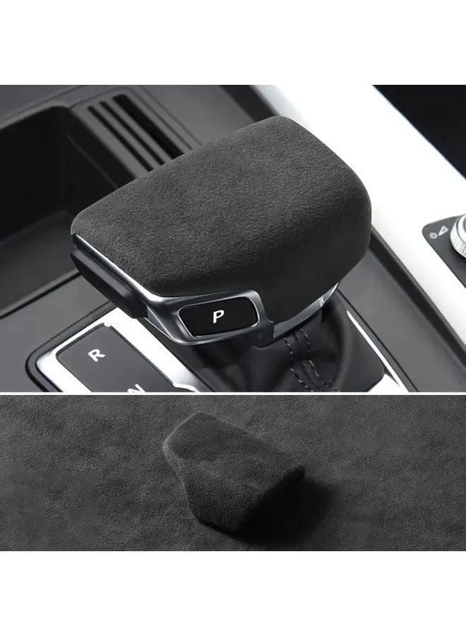 غطية مقبض ناقل الحركة المركزي للسيارة من طراز Suede Carbon Fiber لأودي Q7 RS5 S4 A4 A5 Q5 SQ5 - Image 3
